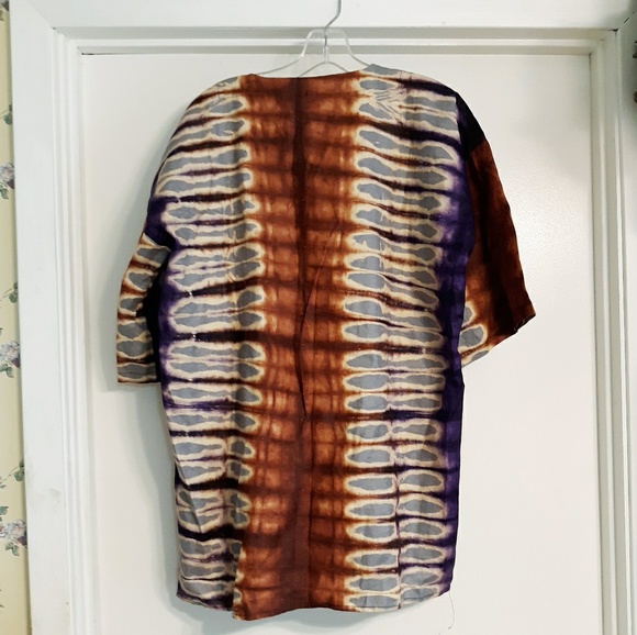 COTTON TRIBAL HIPPIE TIE-DYE SHIRT - Picture 2 of 3